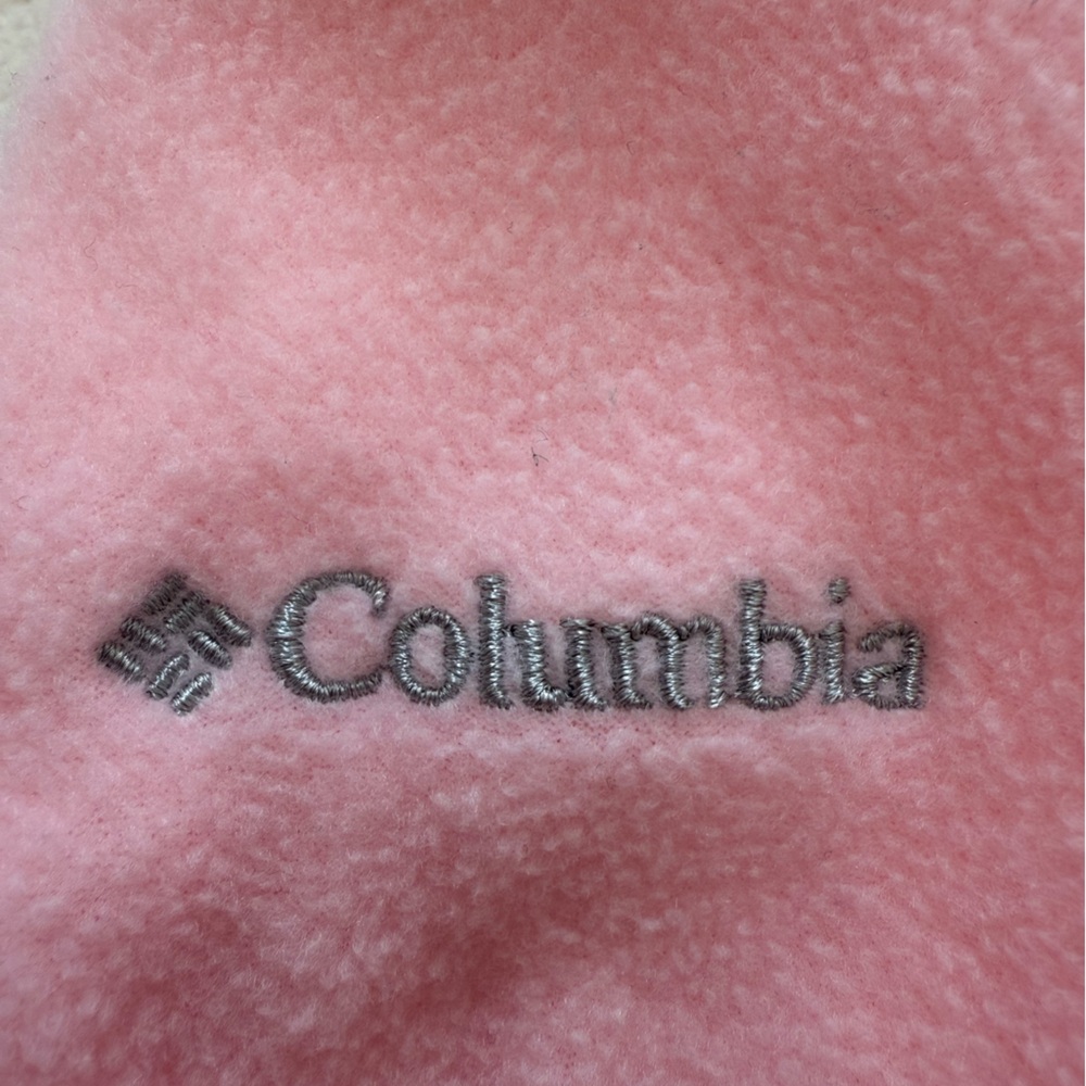 Columbia Baby Pink One Piece Fleece Bunting Suit with Bear Ears - Picture 8 of 9
